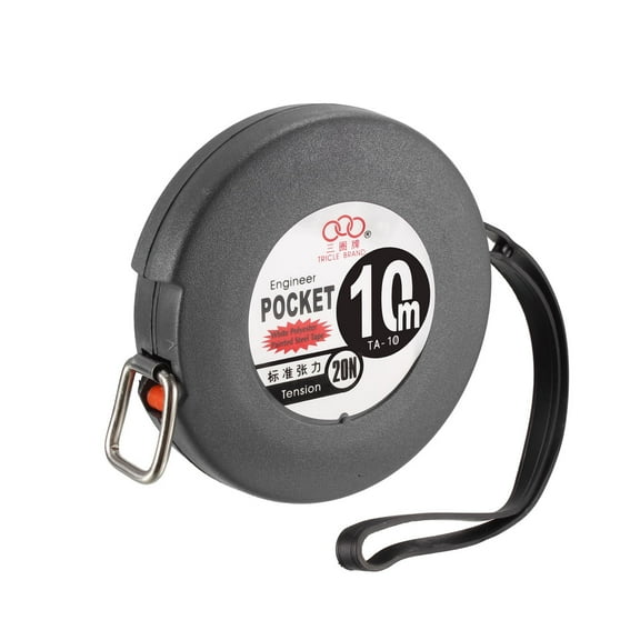 Uxcell 32.81ft Measuring Tape Retractable Metric Tape Measure Ruler Black