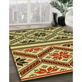thumbnail image 3 of Ahgly Company Machine Washable Indoor Rectangle Transitional Red Brown Area Rugs, 4' x 6', 3 of 7