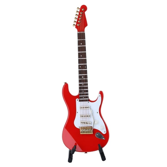 Electric Guitar Model with Stand /6 Action Figures 12'' Dolls Accessories #2