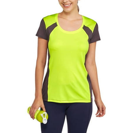Avia - Women's Active Performance Colorblock Tee With Moisture Wicking - Walmart.com