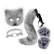 thumbnail image 4 of Conjunto de collar y Cola de animal Fernando Máscara facial Halloween juego de rol Gris oscuro, 4 of 8