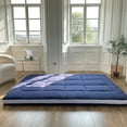 thumbnail image 6 of Futon Mattress, Padded Japanese Floor Mattress Quilted Bed Mattress Topper, Extra Thick Folding Sleeping Pad, Queen Size, 6 of 6