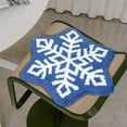 thumbnail image 3 of Extra Large Snowflake Rug Mat 31x31 Inch Non-Slip Floor Cushion Christmas Decor Holiday Home Gift Washable, 3 of 6
