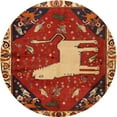 thumbnail image 1 of Ahgly Company Indoor Round Traditional Red Persian Area Rugs, 3' Round, 1 of 6