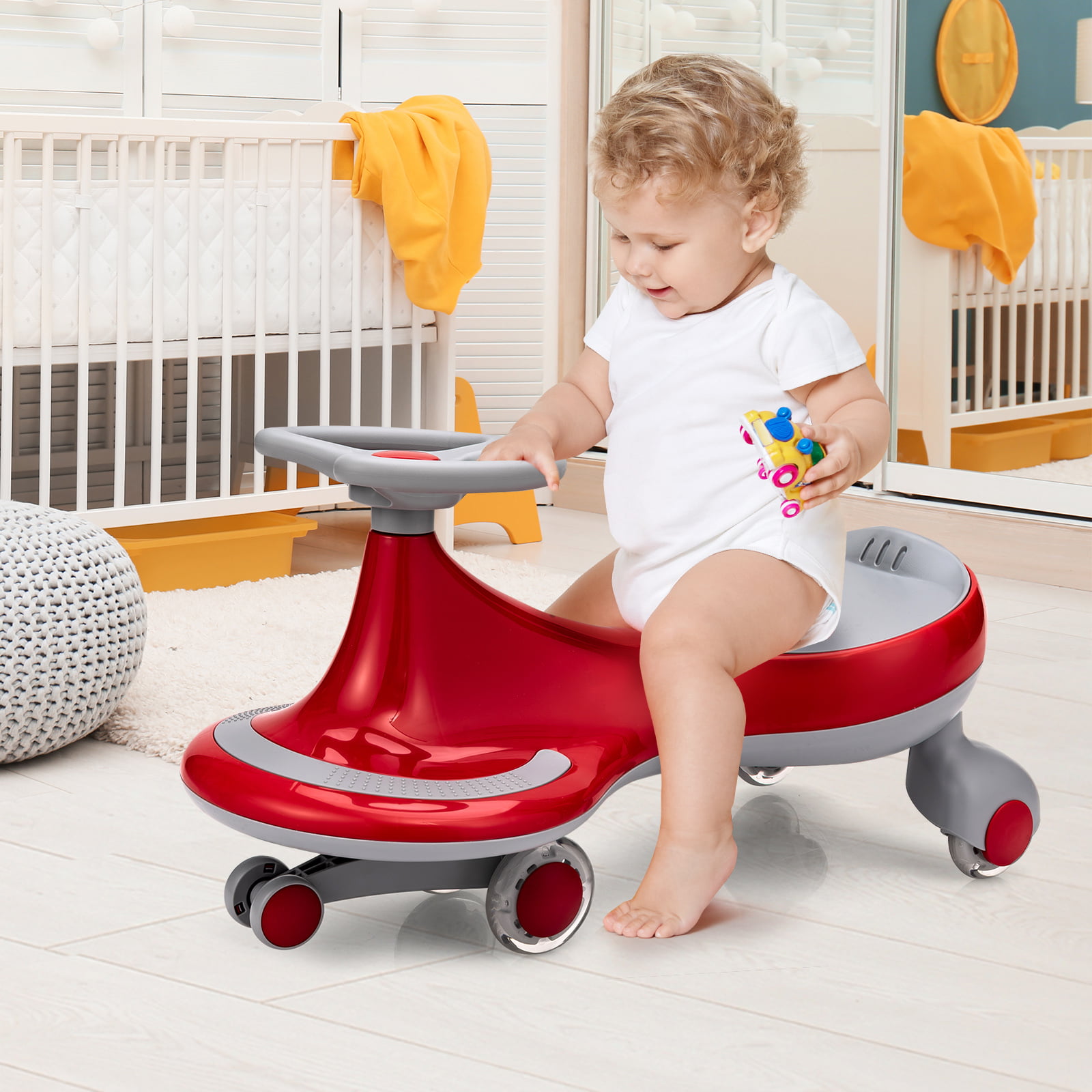 Wiggle Plasma Car Ride On Toy Toddler Children Exercise Fun Safe Boy Girl 