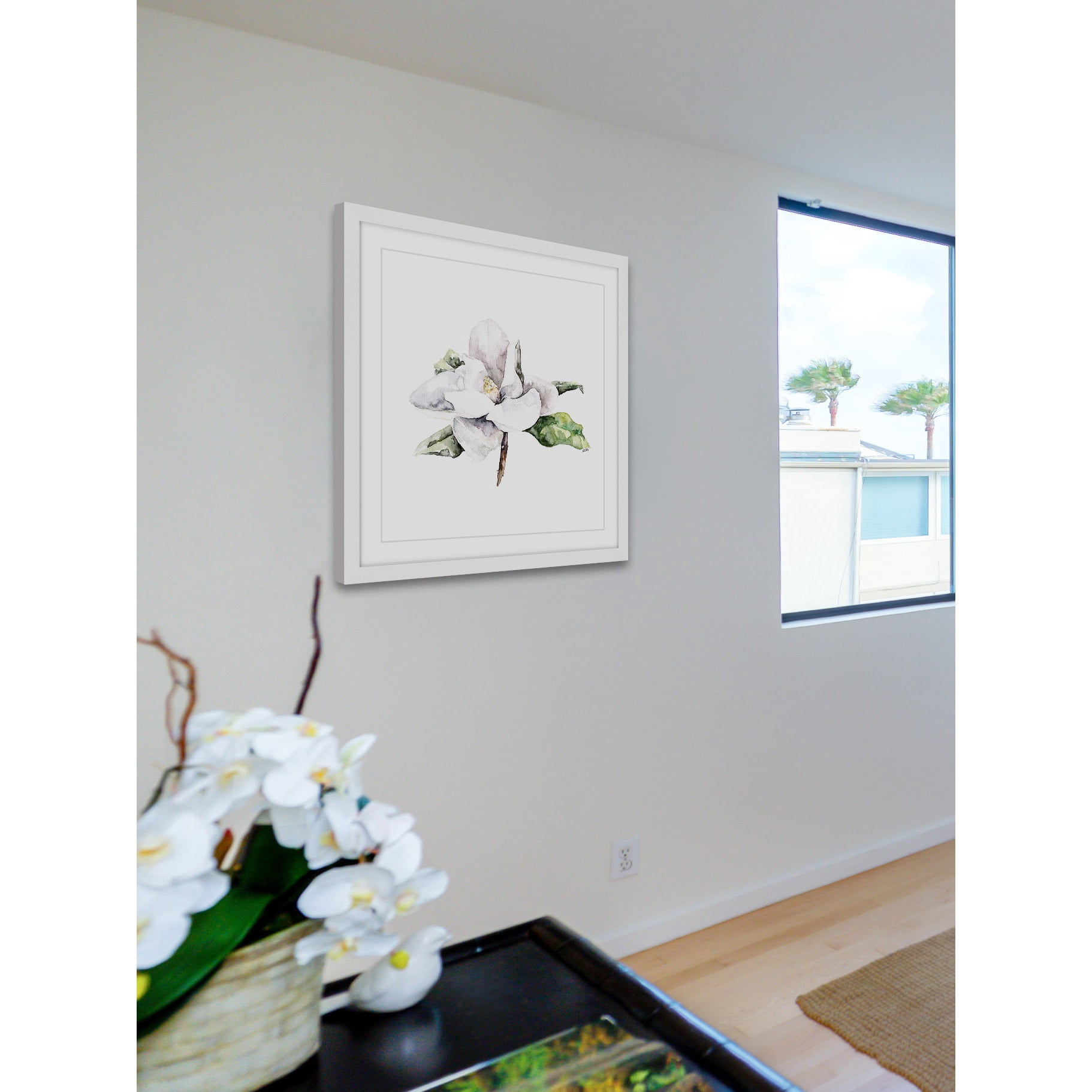 Marmont Hill "Magnolia 4" by Rachel Byler Framed Painting Print