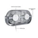thumbnail image 5 of Ventilador de escritorio USB de doble cabezal con carga de 3 velocidades AJ LUN, 5 of 5