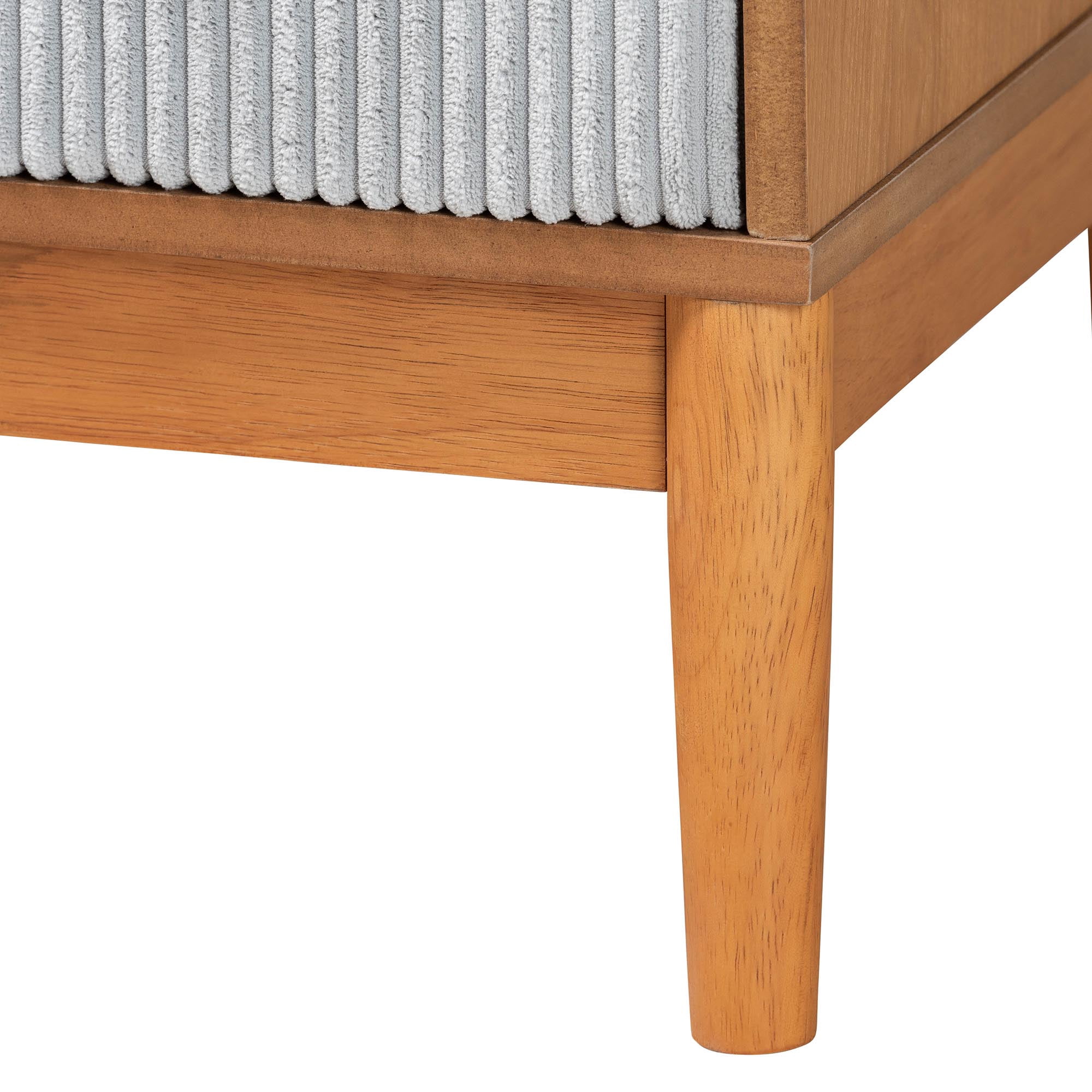 Baxton Studio Taylin Mid-Century Chest, 4-Drawer, Grey