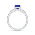 thumbnail image 2 of ANGARA Natural Octagonal 1.5 ct Tanzanite Cocktail Ring with Diamonds in 14K White Gold for Women (Size-8x6mm) | December Birthstone, Anniversary, Jewelry Gift for Women | Natural Tanzanite Ring, 2 of 10