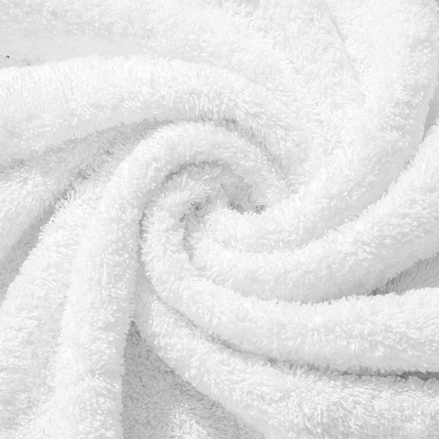 Towels 6 Pack Bath Towel for Bathroom, 100% Cotton (24 x 48 Inches) High Absorbency Quick Drying (Light Grey)