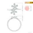 thumbnail image 5 of ANGARA Lab Grown Diamond 5 Petal Flower Fashion Ring for Women in 14K White Gold (Size-2.2mm| Color-F-G| Clarity-VS) | April Birthstone, Anniversary, Jewelry Gift for Women | Lab-Grown Diamond Ring, 5 of 7