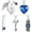 Blue, variant on 5 Pcs Urn Necklace for Ashes Keepsake Cremation Heart Cross Cubic Jewelry for Ashes Stainless Steel Memorial Locket Ashes Keepsake Necklace for Women Men Loved Ones, 5 Styles