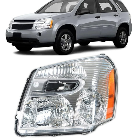 munirater Driver Side Headlight Headlamp Assembly Replacement for 2005-2009 Chevy Equinox with Amber Corner 15888058 GM2502254