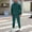 Dark Green_002, variant on Domuza Men Sweatsuits Sets Solid Color Fleece Drawstring Hoodies Pullover and Jogger Sweatpants Sport Casual Jogging Suit Sweat Suits Dark Green 3XL