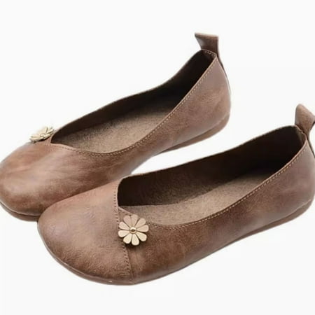 

Flat bottom soft bottom comfortable versatile spring and summer retro style casual.