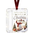 thumbnail image 2 of Clearance Under $1 Sparkling Acrylic Christmas Ornament – Cash or Gift Card Holder for Tree Hanging and Holiday Gifting, 2 of 5