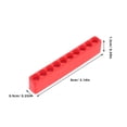 thumbnail image 2 of GOOHOCHY 6Pcs Red Plastic Bit Holder Organizer for Screwdriver Bits Efficient Storage and Easy Access, 2 of 8
