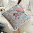 thumbnail image 6 of Steadline 19 Inch European Jacquard Throw Pillow - Luxury Sofa Back Cushion with Embossed Floral Pattern - Car Seat Bedroom Decorative Pillow Cover - Home Decor Accent Piece, 6 of 7