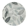 thumbnail image 4 of BANET  Spring Grey Teal Leaf Round Tablecloth Leaves Spring Summer Decorative Table Cloth Rustic Farmhouse Washable Polyester Table Cover for Kitchen Dining Room Party Home Decor 38"-42, 4 of 8