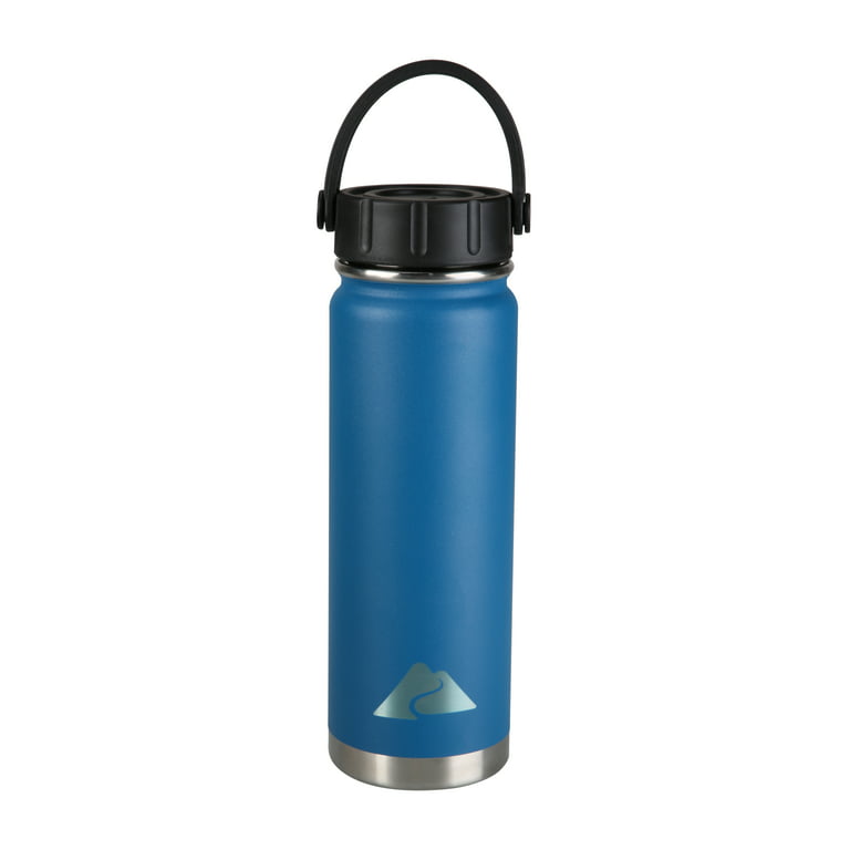 Hydrapeak Wide Mouth Stainless Steel Water Bottle 32oz Aqua