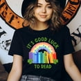 thumbnail image 3 of It’s Good Luck To Read Shirt Rainbow Books St Patrick’s Day Teacher Tee, Ash, Size XL, 3 of 6