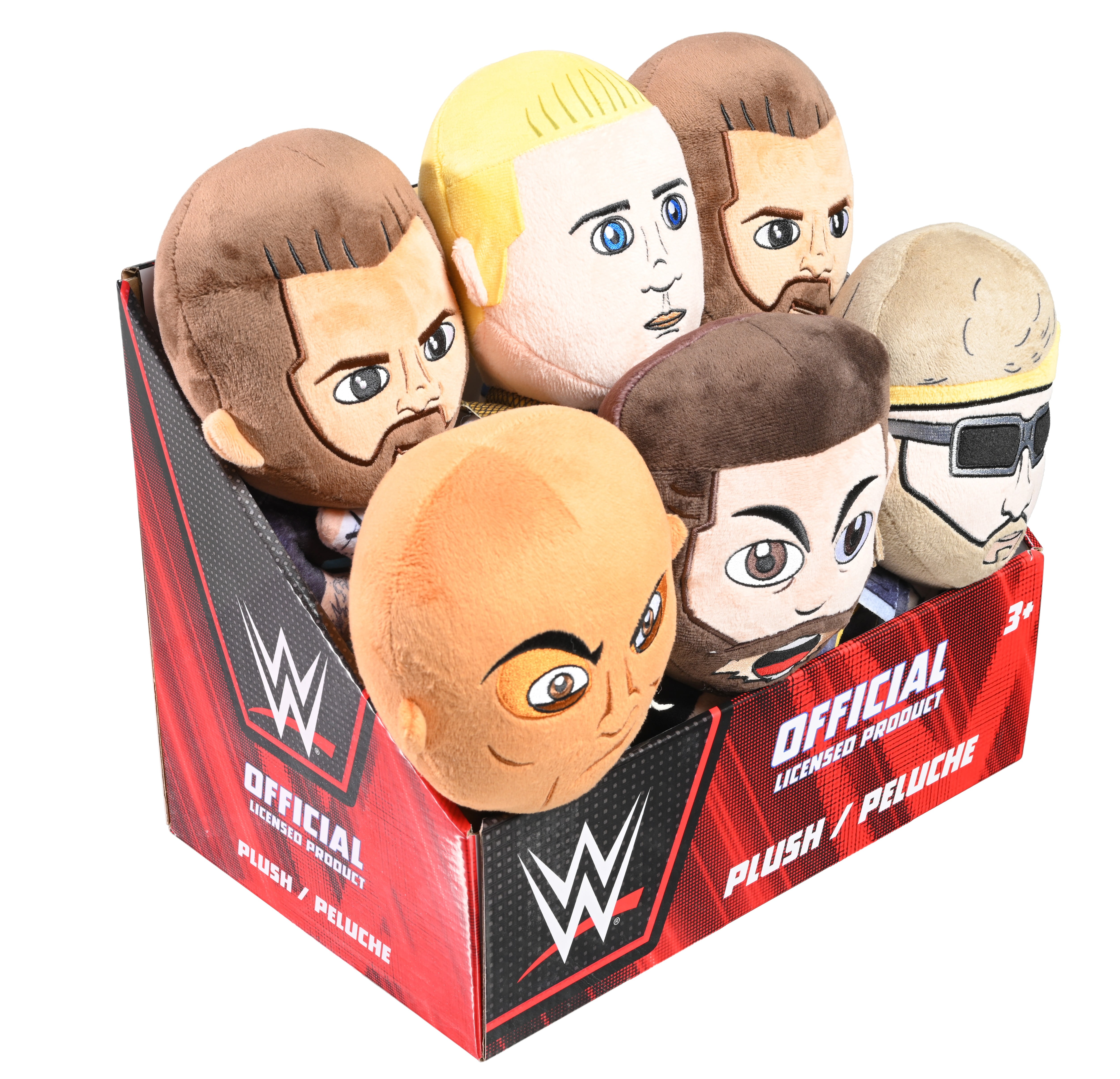 WWE Plush 6 Pack Assortment (Character Selections May Vary), Children Ages 3+(Selections May Vary)