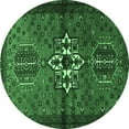 thumbnail image 1 of Ahgly Company Indoor Round Persian Emerald Green Traditional Area Rugs, 8' Round, 1 of 4