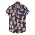 thumbnail image 4 of POTETI Plus Size Shirts for Men Beach Hawaii Short Sleeve Casual Tropical Button up Shirts Tops, 4 of 9