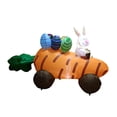 thumbnail image 4 of de Pascua de 180cm, juguete inflable, decoración de patio, divertido con enchufe de tierra, coche de zanahoria iluminado para regalos, 4 of 9