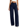 thumbnail image 2 of SeekIslan Wide Leg Loose Pants for Women High Waisted Business Casual Slack Pants, 2 of 5