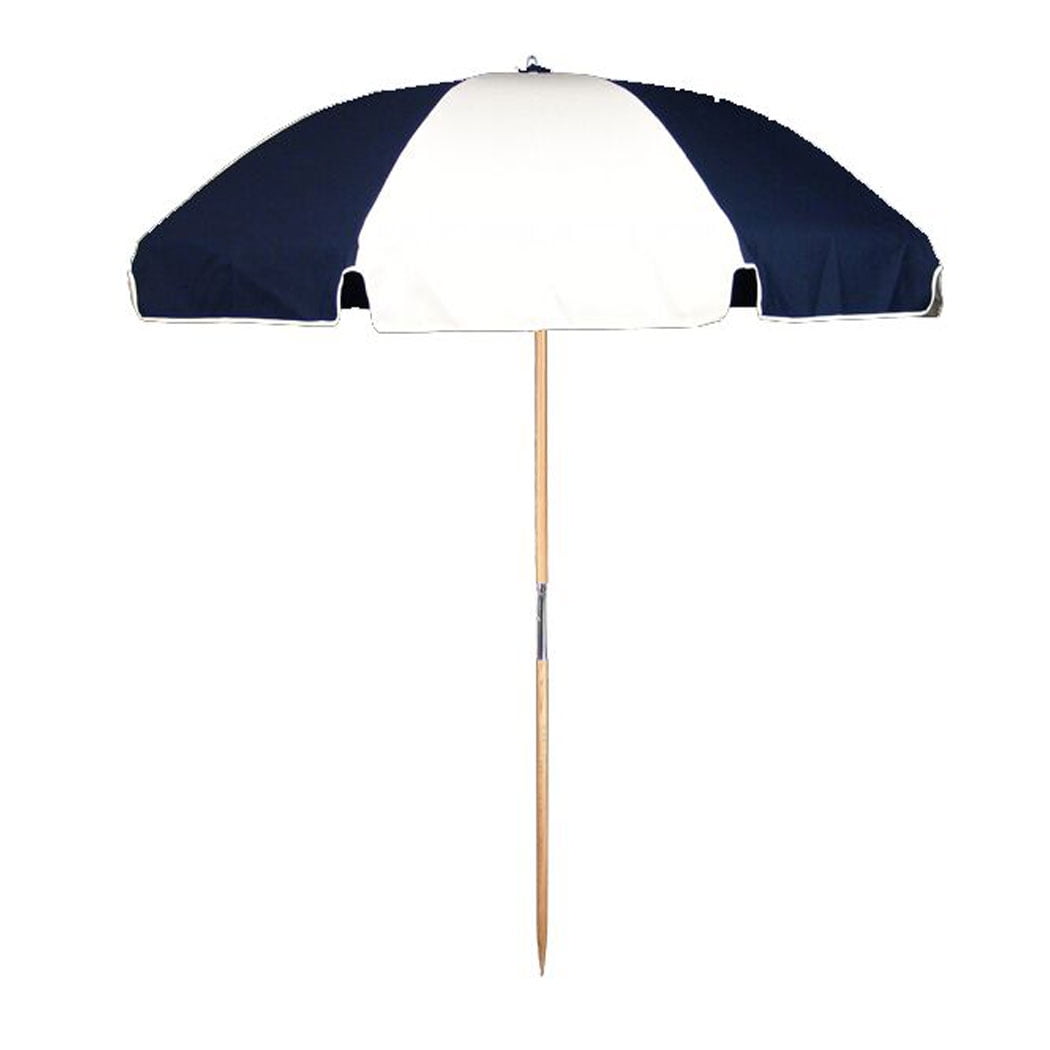 7.5 ft. Steel Commercial Grade Heavy Duty Beach Umbrella with Ash Wood