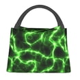 thumbnail image 1 of Easygdp Green Lightning Bolsa de Almuerzo Insulada Reutilizable, Bolsa de Mano y Bandolera para Oficina, Trabajo, Viajes, 1 of 6