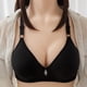thumbnail image 1 of WILLBEST Brasier Tela De Mantequilla Sujetador De Mujer Con Hebilla Frontal Y Borde De Encaje, Sin Aro De Acero, Sin Costuras, Para Yoga, Dormir, Talla Grande 1270, 1 of 3