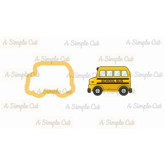 School Bus Side Cookie Cutter