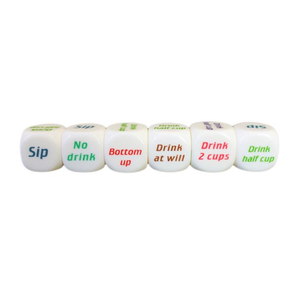 6 Pcs 25mm Jeu de dés Mora Anglais Jeu de Société Adulte Amateurs de Sexe Bar Fête Pub Jouet Amusant