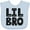 Blue, variant on Inktastic Little Brother Lil Bro Boys Boys Baby Bib
