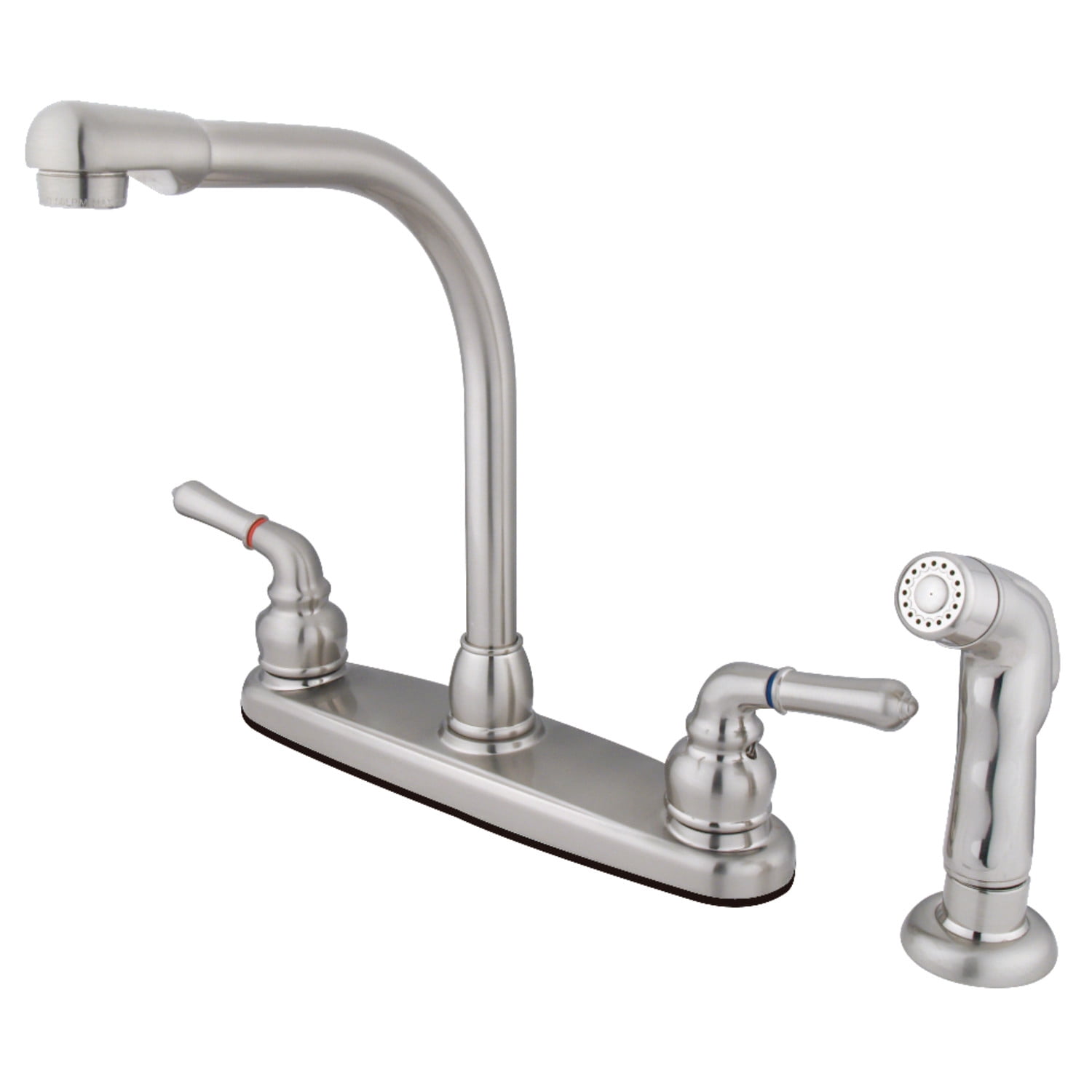 Kingston Brass FB758SP Centerset Kitchen Faucet, Brushed Nickel
