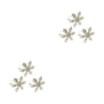 thumbnail image 4 of Billuyoard Valentine Napkins Plates Snowflake Design Buckle Banquets Metal Clasps Rings Decorations Table Napkin Jewelry Rhinestone plata 2piezas, 4 of 6