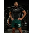 thumbnail image 4 of Youngla T-Shirt Fashion Sports Fitness T-Shirt Quick-Drying Breathable Stretch Fitness Shirt Jogger Sports and Fitness Running Training Quick-Drying Short Sleeve Size S, 4 of 9