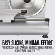 Weston Electric Meat Slicer, Food Slicer and Cutting Machine with Removable 9 in. Stainless Steel Blade