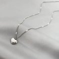 thumbnail image 3 of New Cross-border Couple Cavicle Chain Geometric Heart-shaped Light Luxury Temperament Simple Sweet Love Pendant Necklace Jewelry, 3 of 5