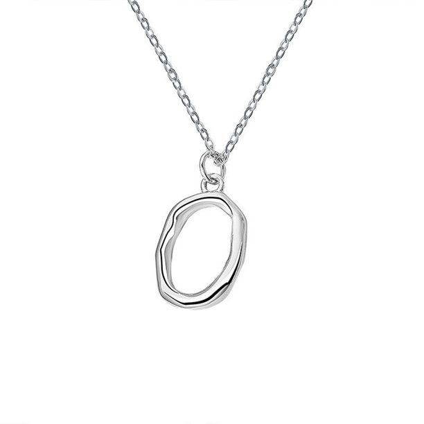 Europea y el estilo irregular collar de diseño para las mujeres ovalada hueco colgante de moda temperamento clavícula cadena