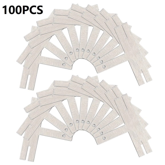 100Pc T Type Nickel Plated Steel Strap Strip Sheets for Battery Pack Weld Spot