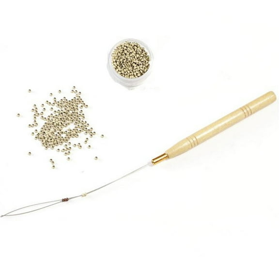 PBPBOX Hair Extension Tool Kit Hair Extension Loop Tools Yellow 10Pcs