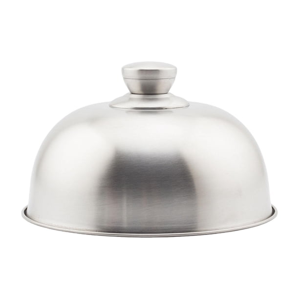 Tapa redonda resistente de acero inoxidable para asar a la parrilla con forma de cúpula fundida 195 x 82 cm