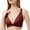 Brown, variant on SHOPESSA Woman's Fashion Front Closure Rose Beauty Back Wire Free Push Up Hollow Out Bra Underwear