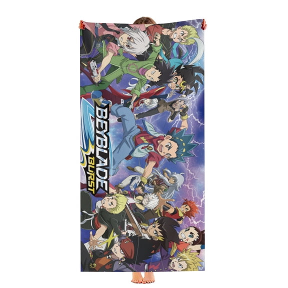 Beyblade Beach Towel Quick Drying Microfiber Lightweight 30"x60" Birthday Gift