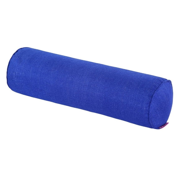 Granjero Gordo Almohada para el cuello redonda para automóvil de 16" x 6" con funda de algodón lavable que brinda el mejor soporte. (Azul)