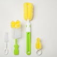 thumbnail image 6 of Sponge Bottle Cleaning Brush, Soft Scrubber for Narrow Neck Bottles Hydro Flasks and Baby Nursing Bottles, Multi-Purpose Household Kitchen Cleaning Tool, 2 Piece Set, Green, 6 of 8