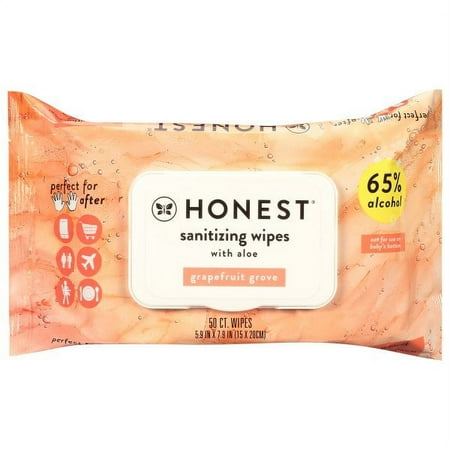 The Honest Company Sanitizing Wipes - Grapefruit Grove - 50ct